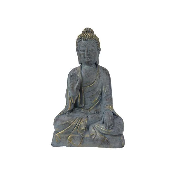 Rulai Garden Buddha With Gold Brush Finish - 45cm