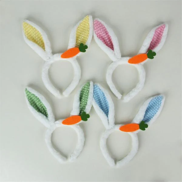 4A BUNNY EAR HEADBAND PINK, BLUE, YELLOW, MINT