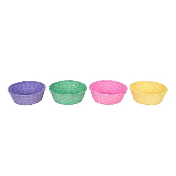 Assorted Round Easter Baskets - 20cm x 7cm - Image 2