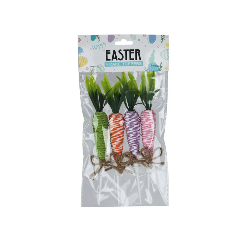 4PK 11CM CARROT CAKE TOPPER - Image 2