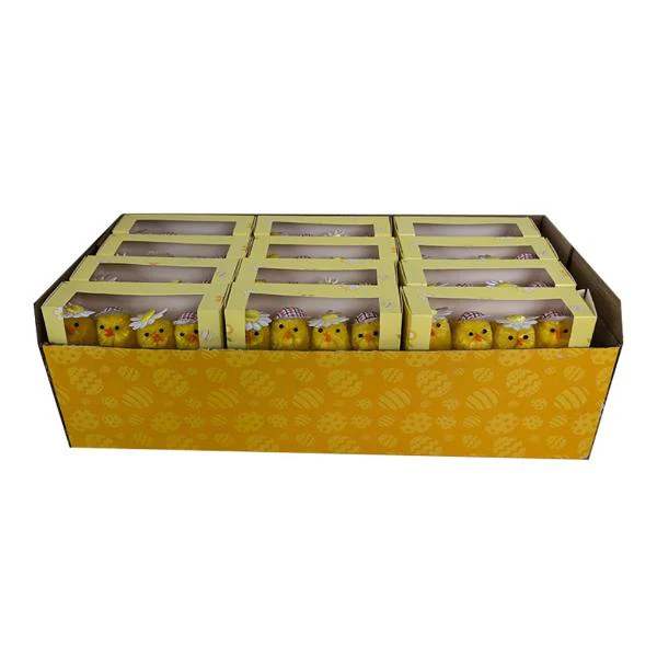 4 Pack Chicks With Cap & Daisy - 5cm - Image 2