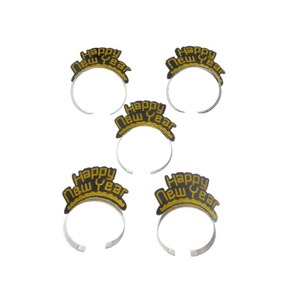 5 Pack Gold Or Silver NYE Party Headband - Image 3