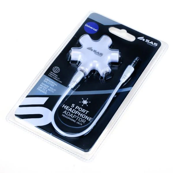 Universal 5 Port Headphone Adaptor - Image 3