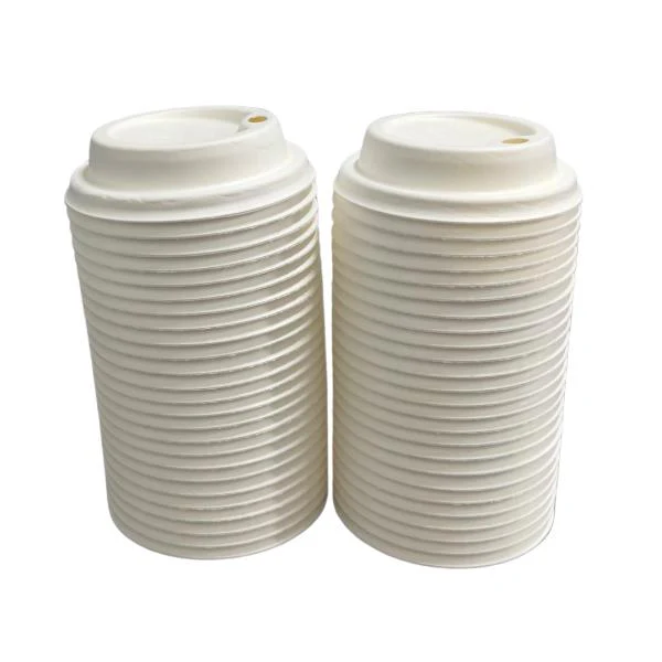 50 Pack Reusable Sugarcane Lids Suitable For 8oz Cups - Image 2