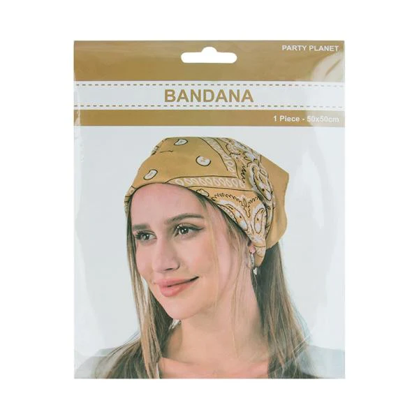 Gold Bandana - 50cm x 50cm - Image 2