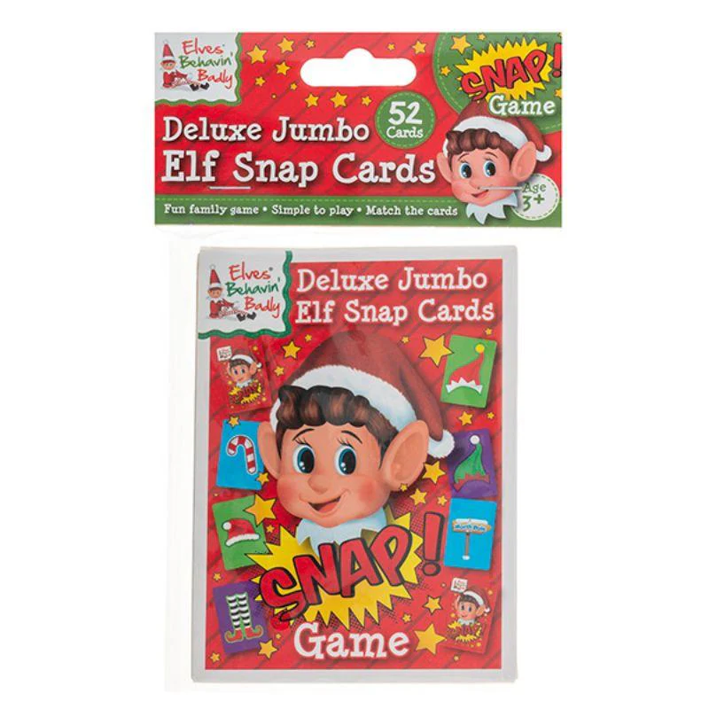52 Pack Xmas Deluxe Jumbo Elf Snap Cards