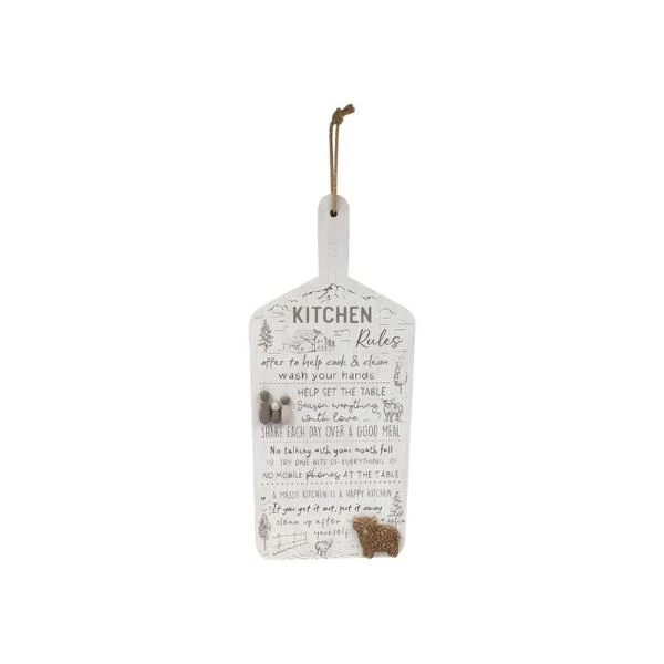 Highland Cown Design Hanging Kitchen Rules - 57cm