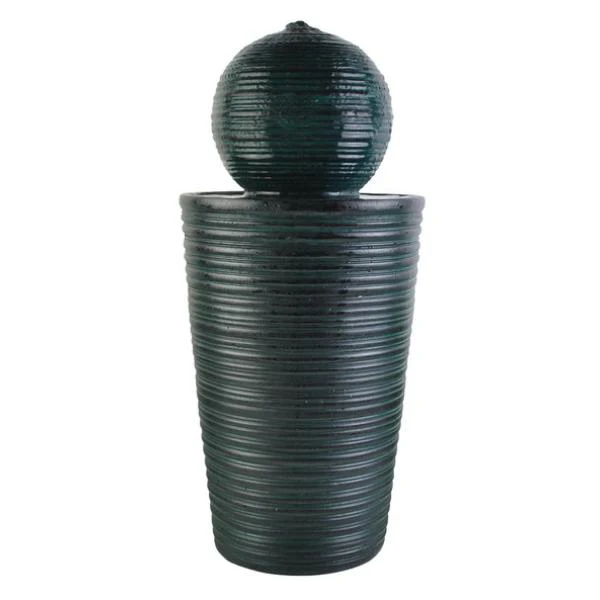 Black Fountain With Ball Top Decor - 60cm