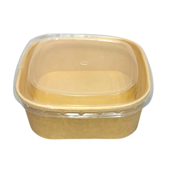6 Pack Square Bowl With Lid - 500ml