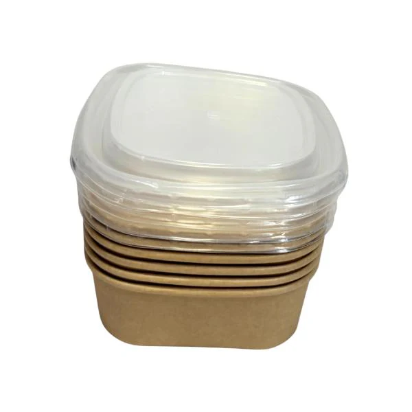 6 Pack Square Bowl With Lid - 500ml - Image 2