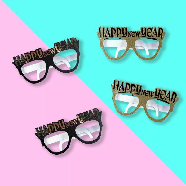 6 Pack Happy New Year Glasses - 17cm x 8.2cm - Image 5