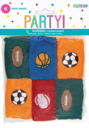 6 Pack Sports Wrist Bands