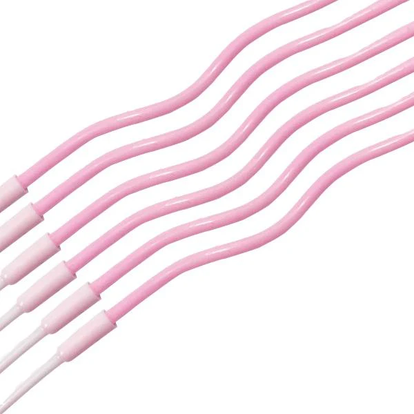 6 Pcs Curve Candle - Pink - Image 4