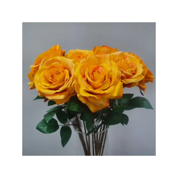 Yellow Mustard Sienna Rose - 63cm - Image 2