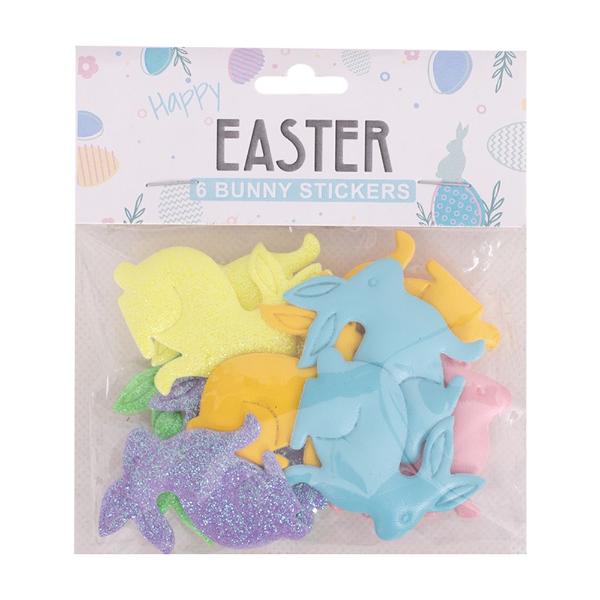 6 Pack Assorted Bunny - 4cm x 4.5cm - Image 2