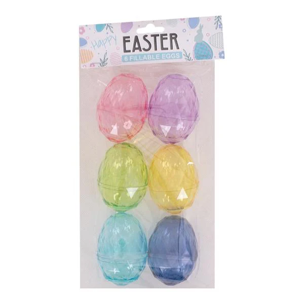 6PK 6CM IRIDESCENT FILLABLE EGGS - Image 2