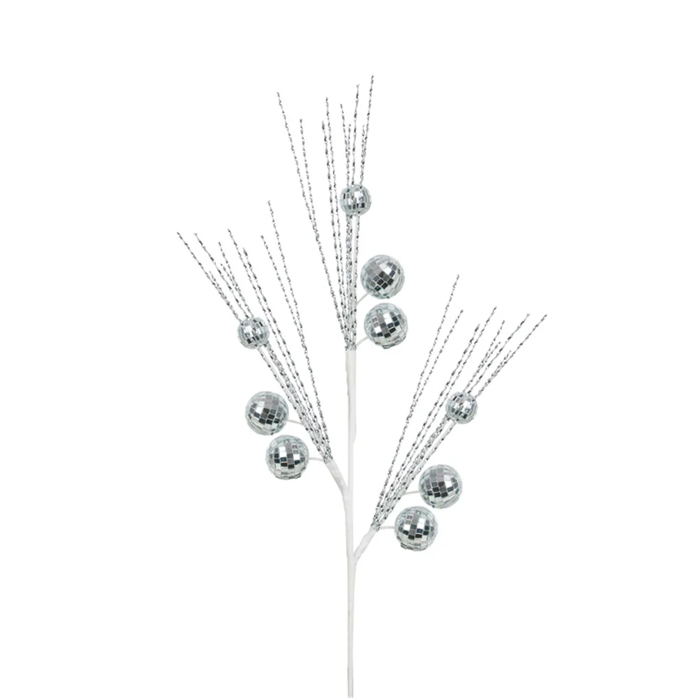 Silver Glitter Finish Stem - 75cm