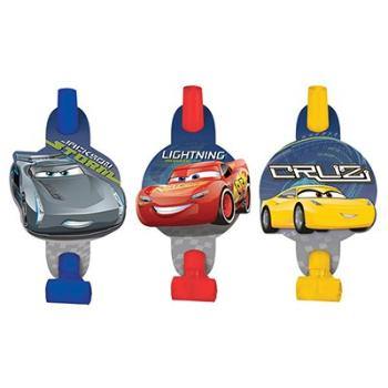 8 Pack Blue/Red/Yellow Cars 3 Blowouts - 13cm - Image 2