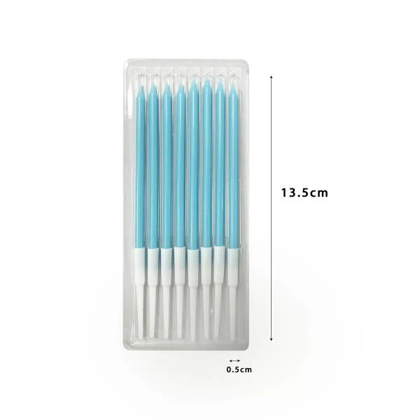8 Pcs Candle Set - Blue - Image 3