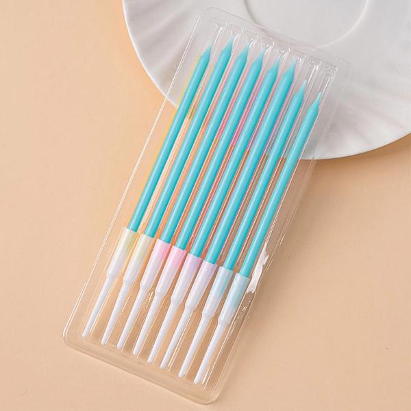 8 Pcs Candle Set - Blue - Image 4