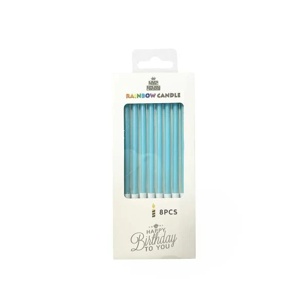 8 Pcs Candle Set - Blue - Image 6