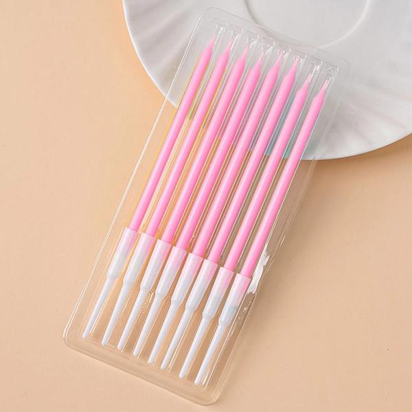 8 Pcs Candle Set - Pink - Image 4