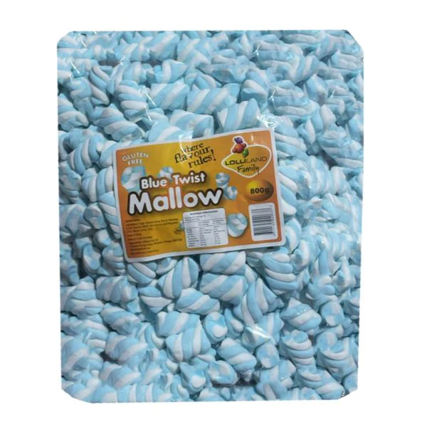 Blue & White Twist Mallow - 800g