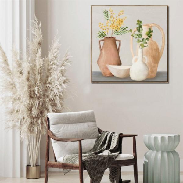 Hand Painted Print With Frame - 80cm