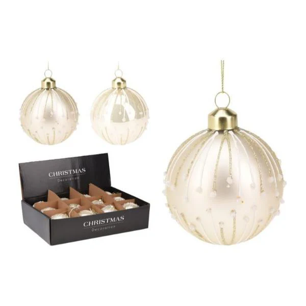 Glass Bauble - 8cm