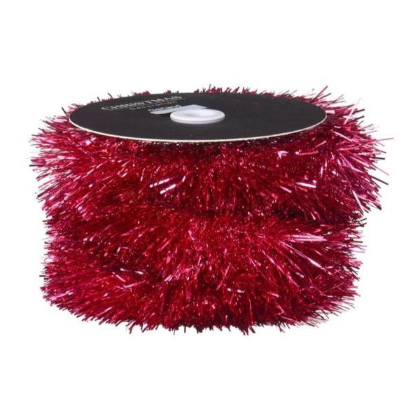 Pink Tinsel On Roll - 10m