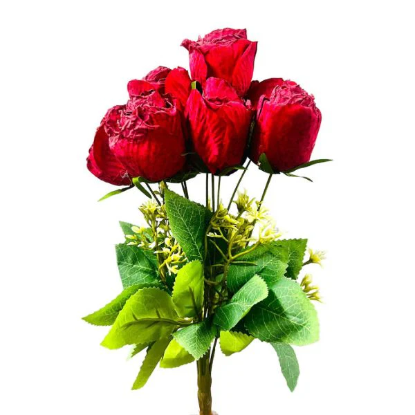 9 Buds Rose Bunch - Image 2