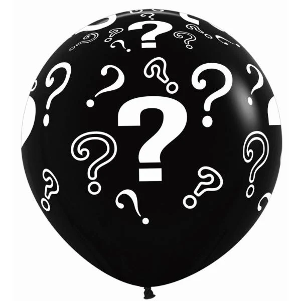 90cm Question Mark Fashn Black