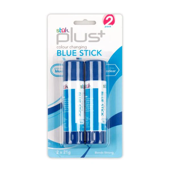2 Pack Suk Plus Colour Changing Blue Stick