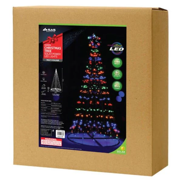 Garden Christmas Tree Solar Power LED Lights - 150cm x 50cm - Image 3