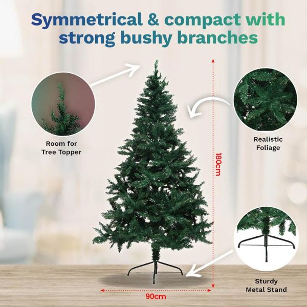 Christmas Pine Tree - 1.8m - Image 4