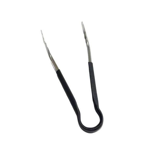 Stainless Steel Tong With Black Silicon Handle - 22cm