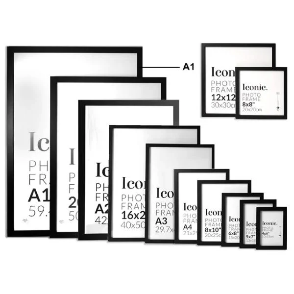 Black A1 Iconic Frame - 59.4cm x 84.1cm