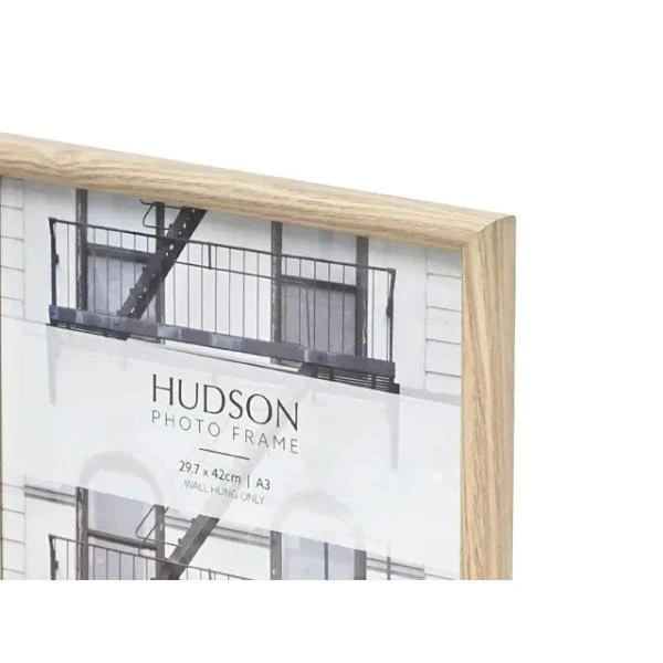 Natural A3 Hudson Round Profile Frame - 29.7cm x 3cm x 42cm - Image 2