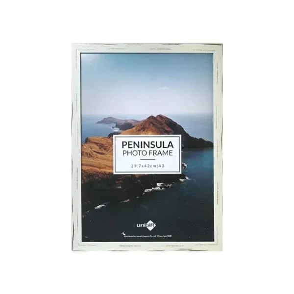 Distressed White A3 Peninsula Frame - 29.7cm x 42cm