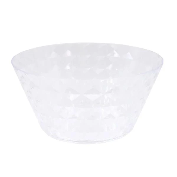 Acrylic Reusable Large 3.7L Bowl - 25.3cm x 16cm x 12cm