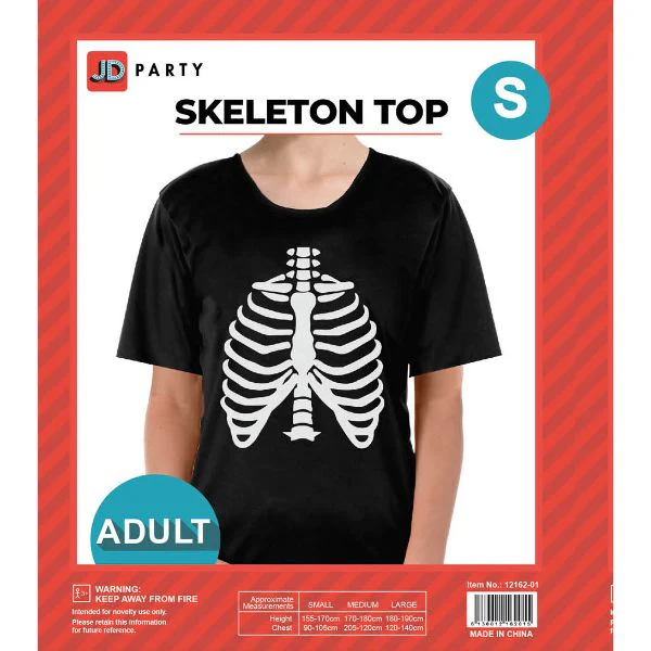 Adult Skeleton Tshirt (Small) - Image 2