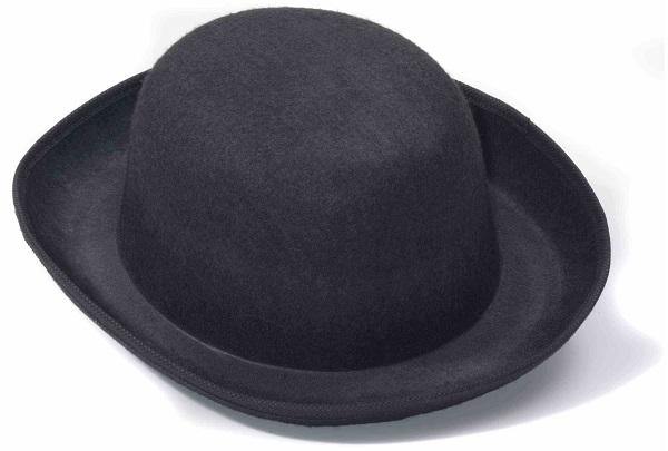 Adult Steampunk Black Derby Hat