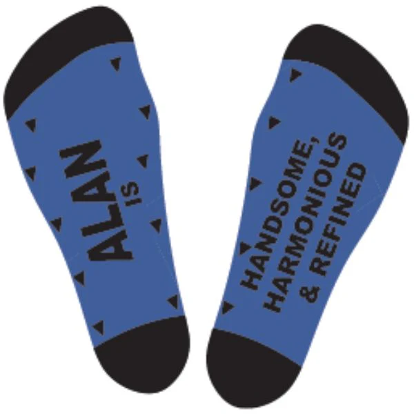 Black & Blue Alan Bamboo Socks