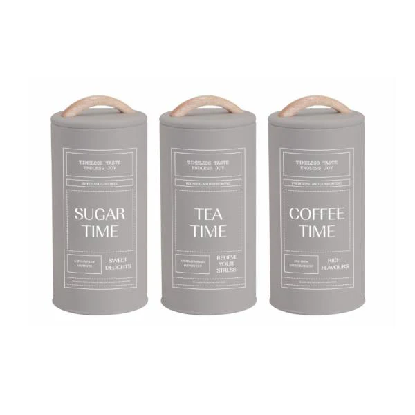 Almond Cream Metal Storage - 11cm x 24cm