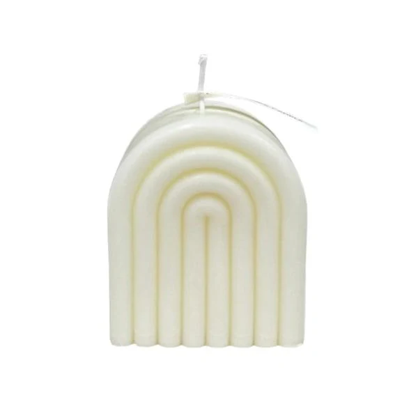 White Arched Scented Candle - Image 2