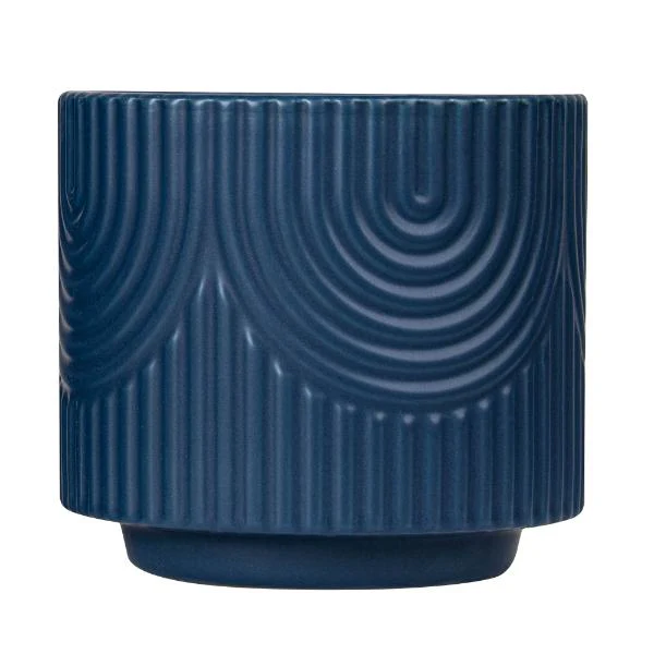Navy Archerella Planter Pot - 16cm x 16cm