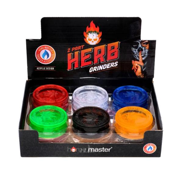 2 Port Magnetic Herb Grinders - 6cm