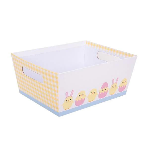 Assorted Medium Easter Paper Basket - 27.5cm x 21.5cm x 12cm - Image 2