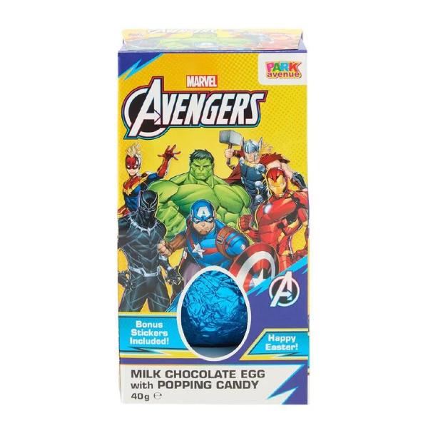 Marvel Easter Egg With Popping Candy & Bonus Stickers - 40g