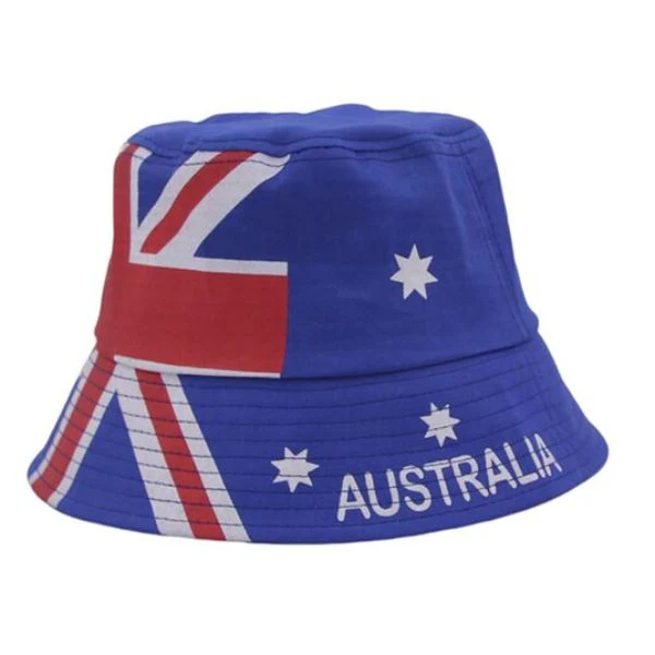Adult Blue Aussie Flag Australia Day Bucket Hat